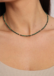 Necklace made of natural spinel stones