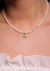 Necklace made of natural spinel stones