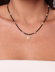 Necklace made of natural spinel stones