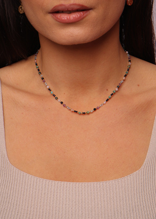 Naszyjnik Znak Zodiaku Wodnik Kamienie Naturalne