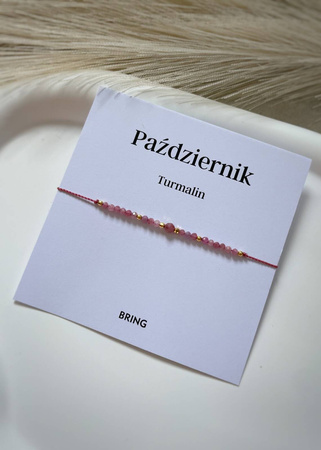 Birthstone Bracelet for October Gold-Plated Silver