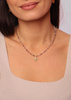 Necklace made of natural spinel stones