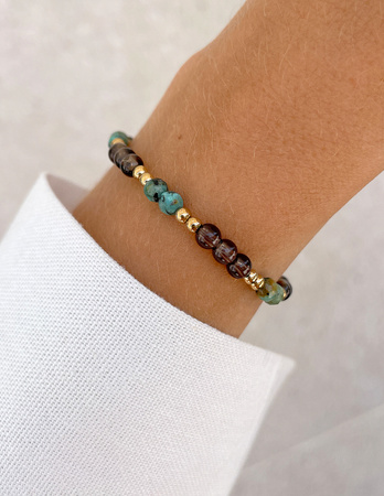 Talizman - kwarc dymny, turkus afrykański, hematyt - ochrona i relacje