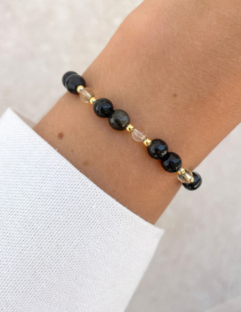 Talizman - obsydian, cytryn, hematyt - ochrona i dobrobyt