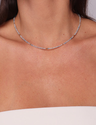 Necklace made of natural spinel stones