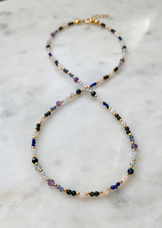 Naszyjnik Znak Zodiaku Strzelec Kamienie Naturalne