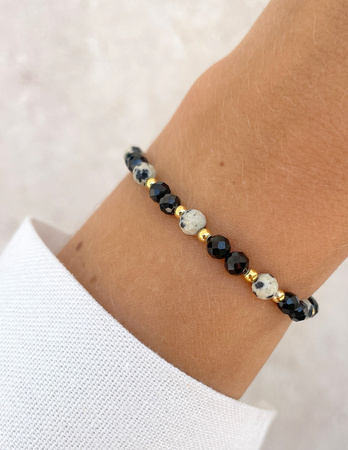 Talizman - czarny turmalin, jaspis dalmatyński, hematyt - ochrona i dobrobyt