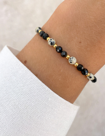 Talizman - czarny turmalin, jaspis dalmatyński, hematyt - ochrona i dobrobyt