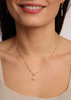 Necklace made of natural stones dendritic agate gold-plated toggle with a pendant