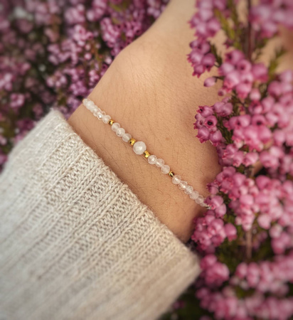 Birthstone Bracelet for June Gold-Plated Silver