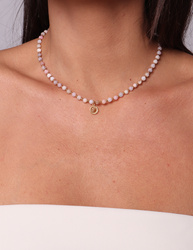 Necklace made of natural spinel stones