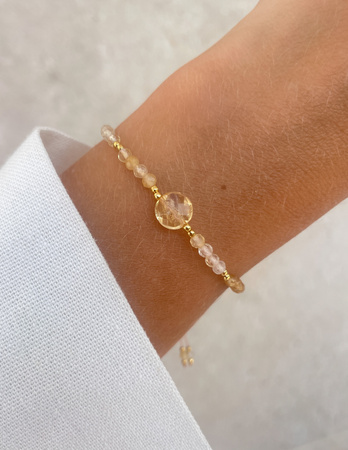 Bransoletka na nici z cytrynu - sukces, szczęście i dobrobyt