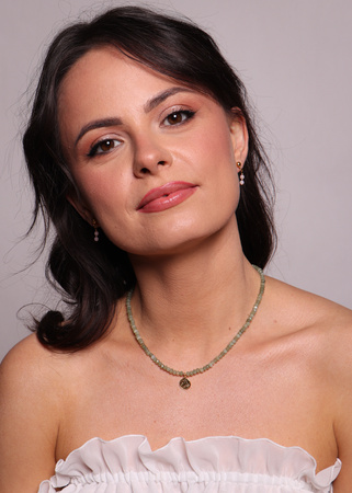 Naszyjnik jadeit jasny zielony z zawieszką