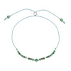 Birthstone Bracelet for December silver