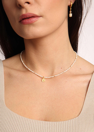 Necklace made of natural spinel stones