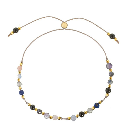 Bransoletka znak zodiaku Strzelec pozlacane kulki 