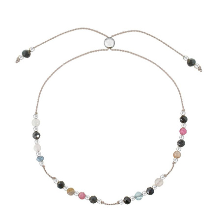 Bransoletka znak zodiaku Waga srebrne kulki