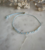 Birthstone Bracelet for March Silver