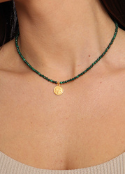 Necklace made of natural spinel stones