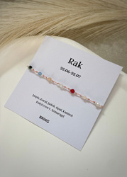 Bracelet zodiac sign Cancer with silver balls