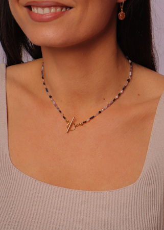 Naszyjnik Znak Zodiaku Strzelec Kamienie Naturalne Toggle