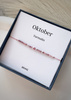 Birthstone Bracelet for October Silver