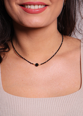 Naszyjnik czarny turmalin ochrona