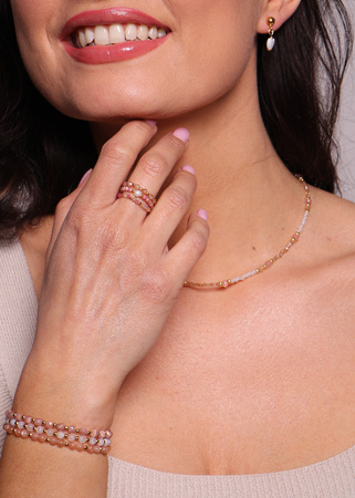 Naszyjnik cyrkonia jadeit toho