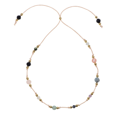 Bransoletka znak zodiaku Wodnik pozłacane kulki