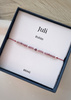 Birthstone Bracelet for July Silver