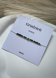 Birthstone Bracelet for December silver