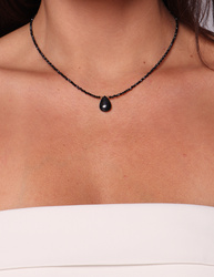 Necklace made of natural spinel stones