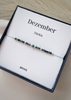 Birthstone Bracelet for December silver
