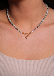 Naszyjnik larimar toggle z zawieszką