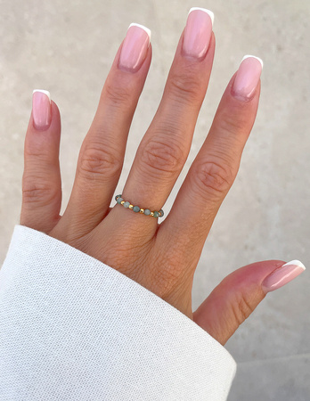 Pierścionek elastyczny - Szmaragd