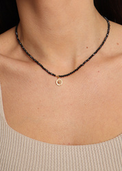 Necklace made of natural spinel stones