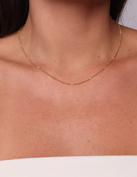 Necklace made of natural stones dendritic agate gold-plated toggle with a pendant