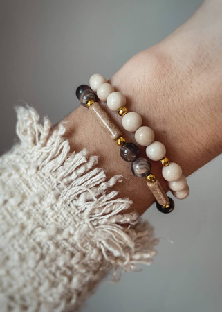 Bransoletka na gumce z Jaspisów