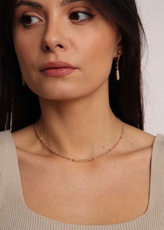 Naszyjnik Rodochrozyt i Kwarc Różowy