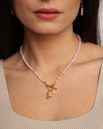 Naszyjnik z kamieni naturalnych Opal Toggle z zawieszką