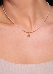 Necklace made of natural spinel stones