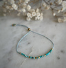 Birthstone Bracelet for December Gold-Plated Silver