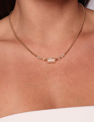 Necklace made of natural spinel stones