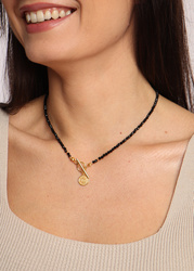 Necklace made of natural spinel stones