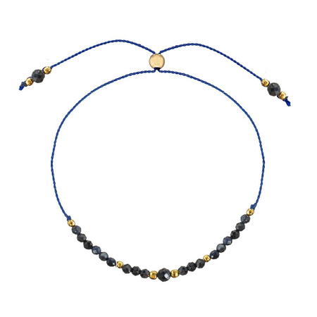 Bransoletka Kamień Urodzeniowy - Wrzesień pozłacana