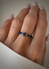 Pierścionek elastyczny lapis lazuli