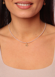 Necklace made of natural spinel stones