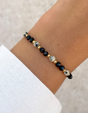 Talizman - czarny turmalin, jaspis dalmatyński, hematyt - ochrona i dobrobyt