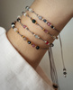 Bracelet with the zodiac sign Libra with gold-plated balls
