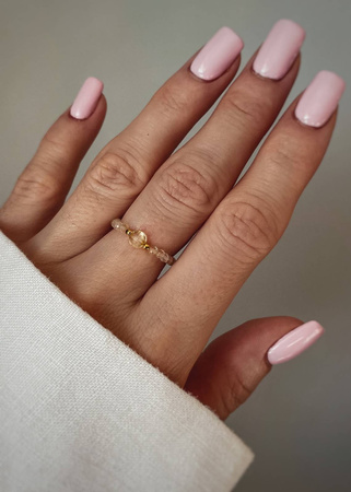 Pierścionek Elastyczny Kamienie Naturalne Cytryn